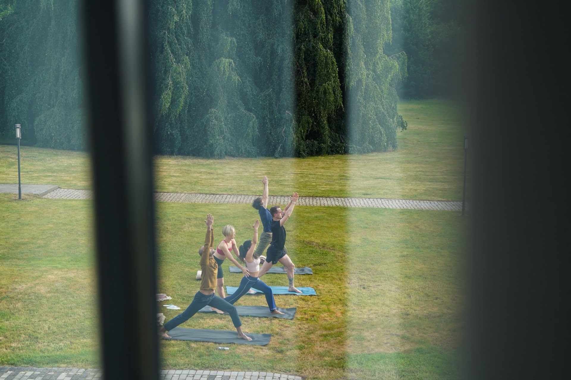 Yoga in the garden