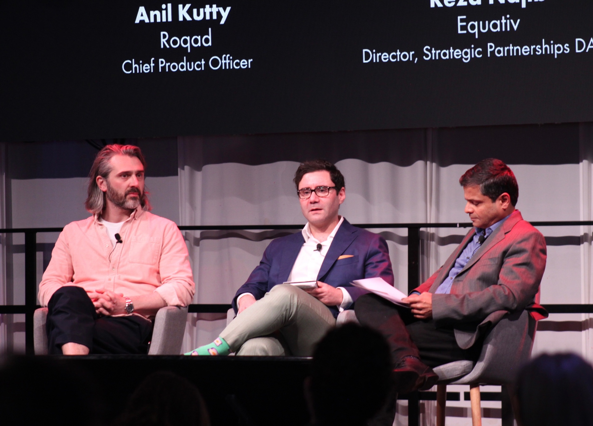 Anil Kutty on stage as Chief Product Officer