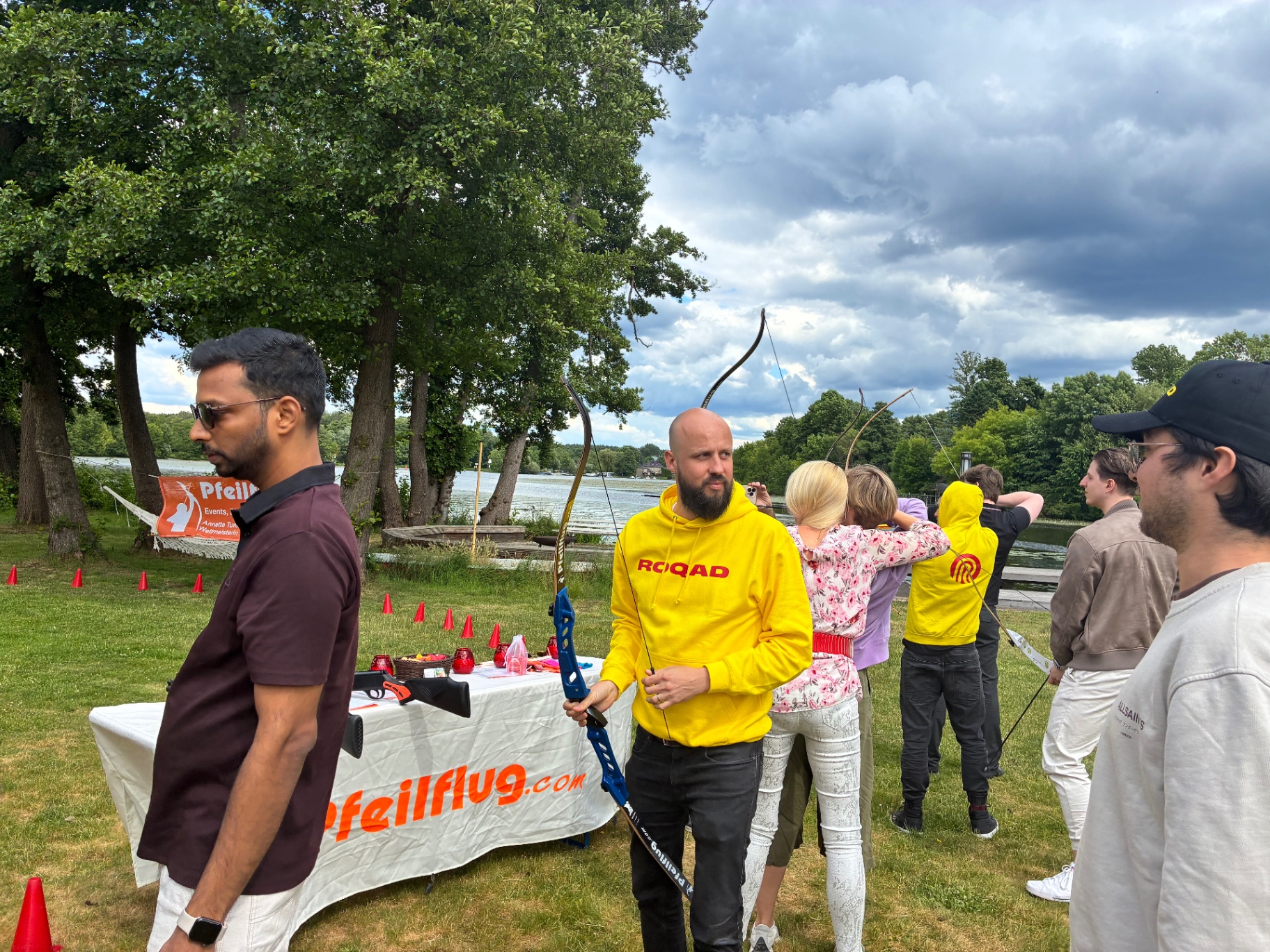 Archery at the lake retreat